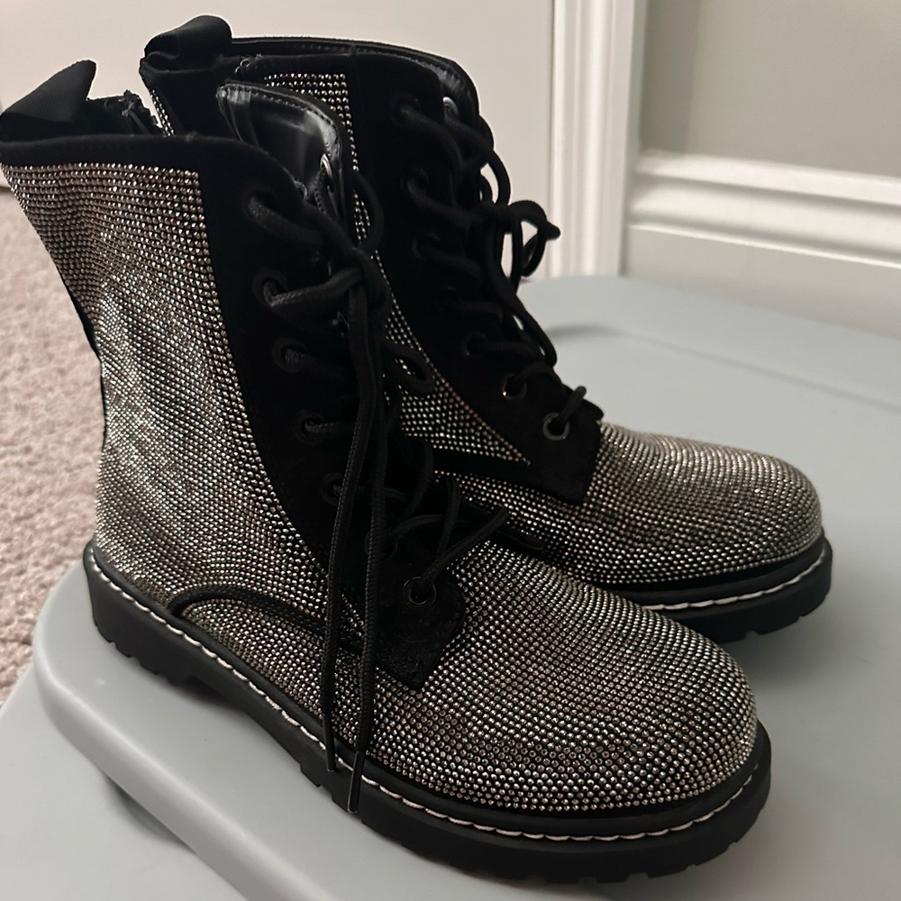 Torrid black studded boots